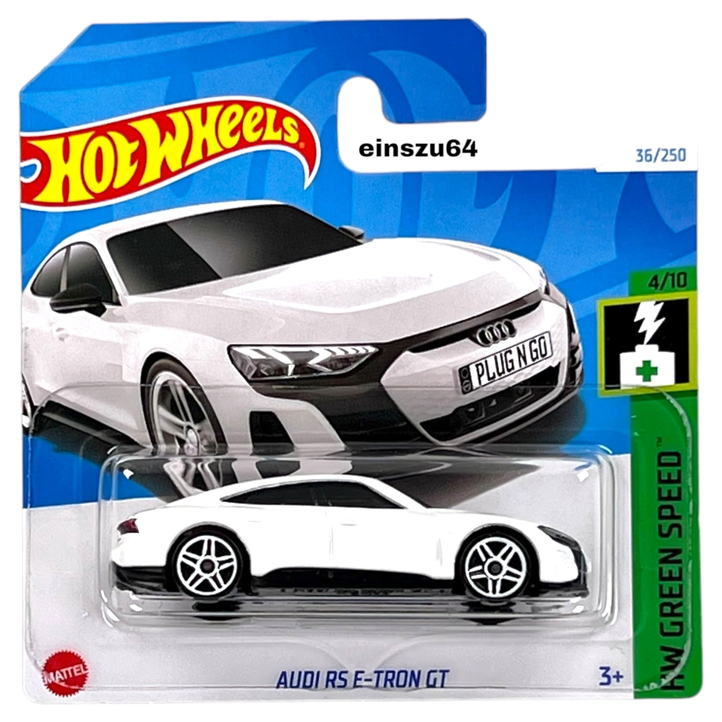 Hot Wheels 2024 - Audi RS E-Tron GT - Green Speed 4/10 - HTB81 - 36/250 - 1:64