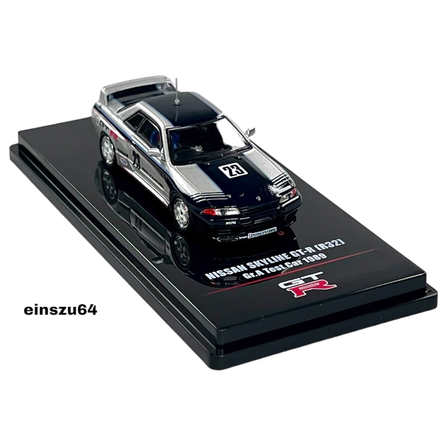 INNO64 - Nissan Skyline GT-R (R32) #23 GR.A Test Car 1989, blue/white - IN64-R32-89TC