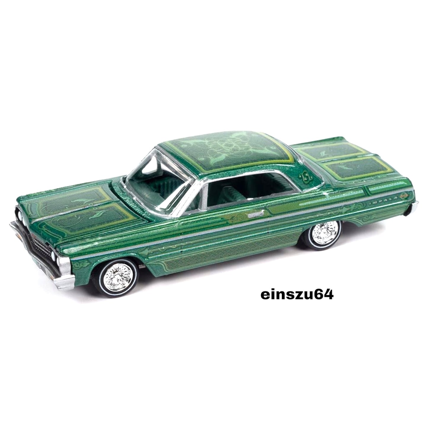 Racing Champions - 1964 Chevrolet Impala (Lowrider), metallic green - RCSP028B