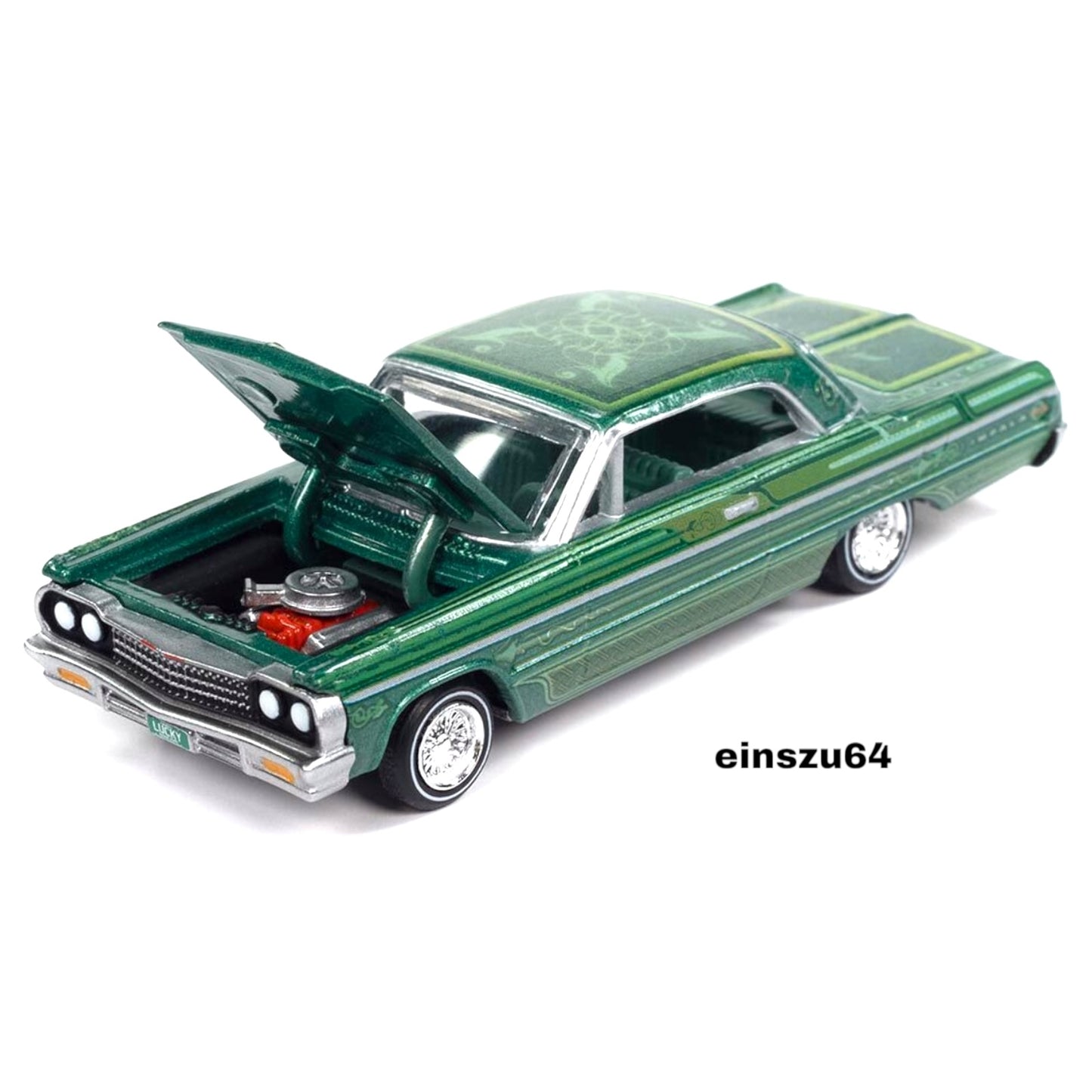 Racing Champions - 1964 Chevrolet Impala (Lowrider), metallic green - RCSP028B