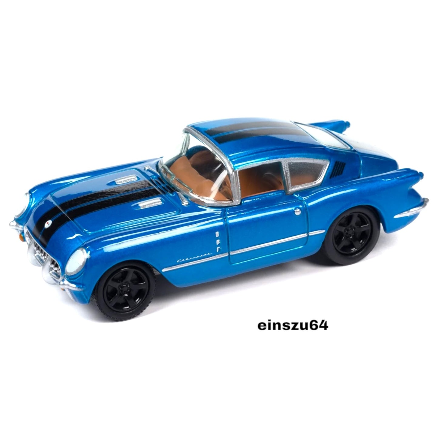 Johnny Lightning -  1954 Chevrolet Corvair Concept Car - blue met. - JLSP358A