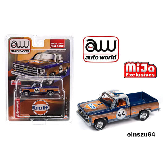 Autoworld - 1977 Chevrolet Silverado pick-up *Gulf* - 1:64 - AWCP8056