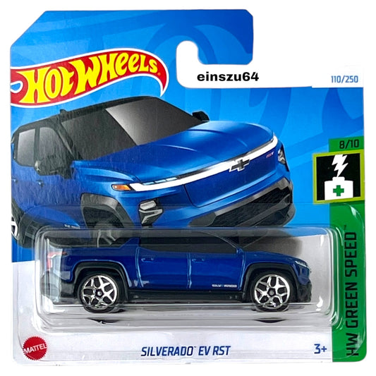 Hot Wheels 2024 - Silverado EV RST - Green Speed 8/10 - HRY63 - 110/250