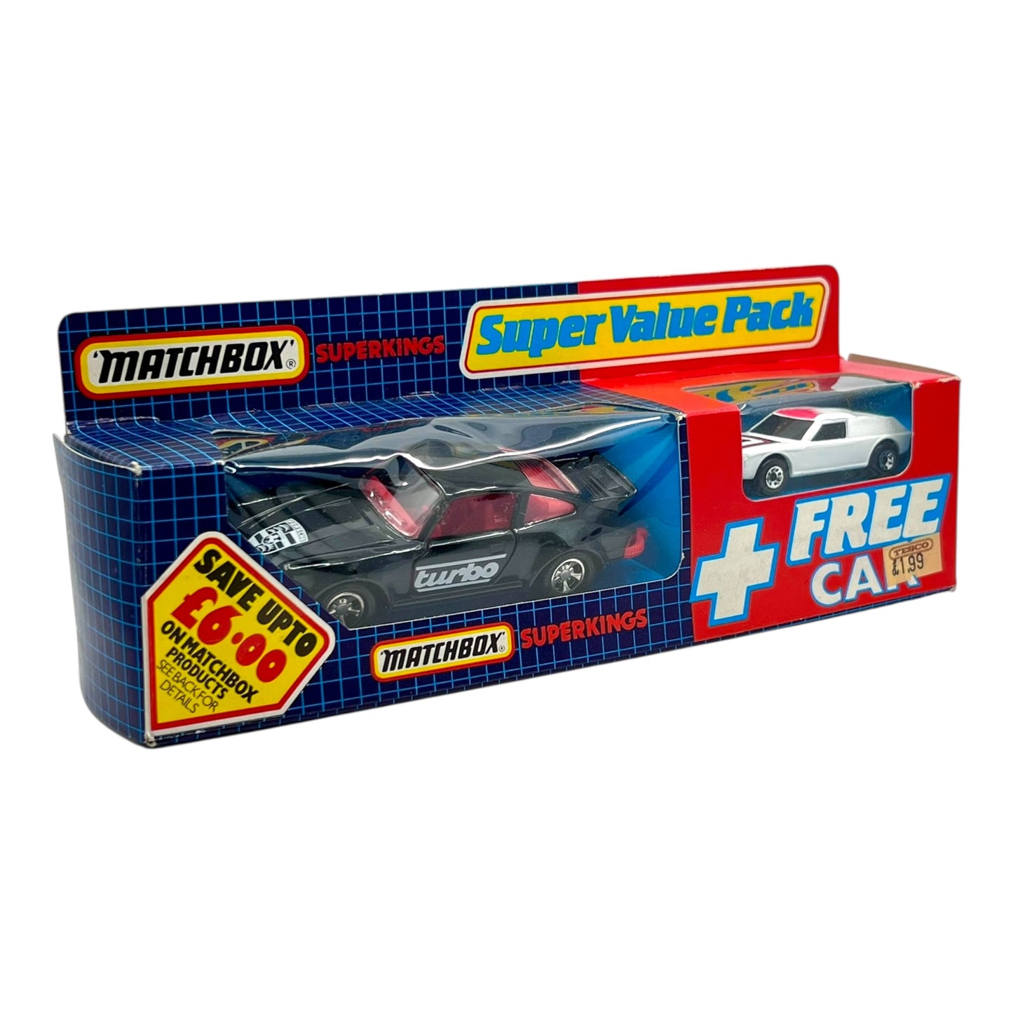 Matchbox SuperKing - Super Value Pack, Porsche  Turbo - + 1 free - Made in Macau / England 1986
