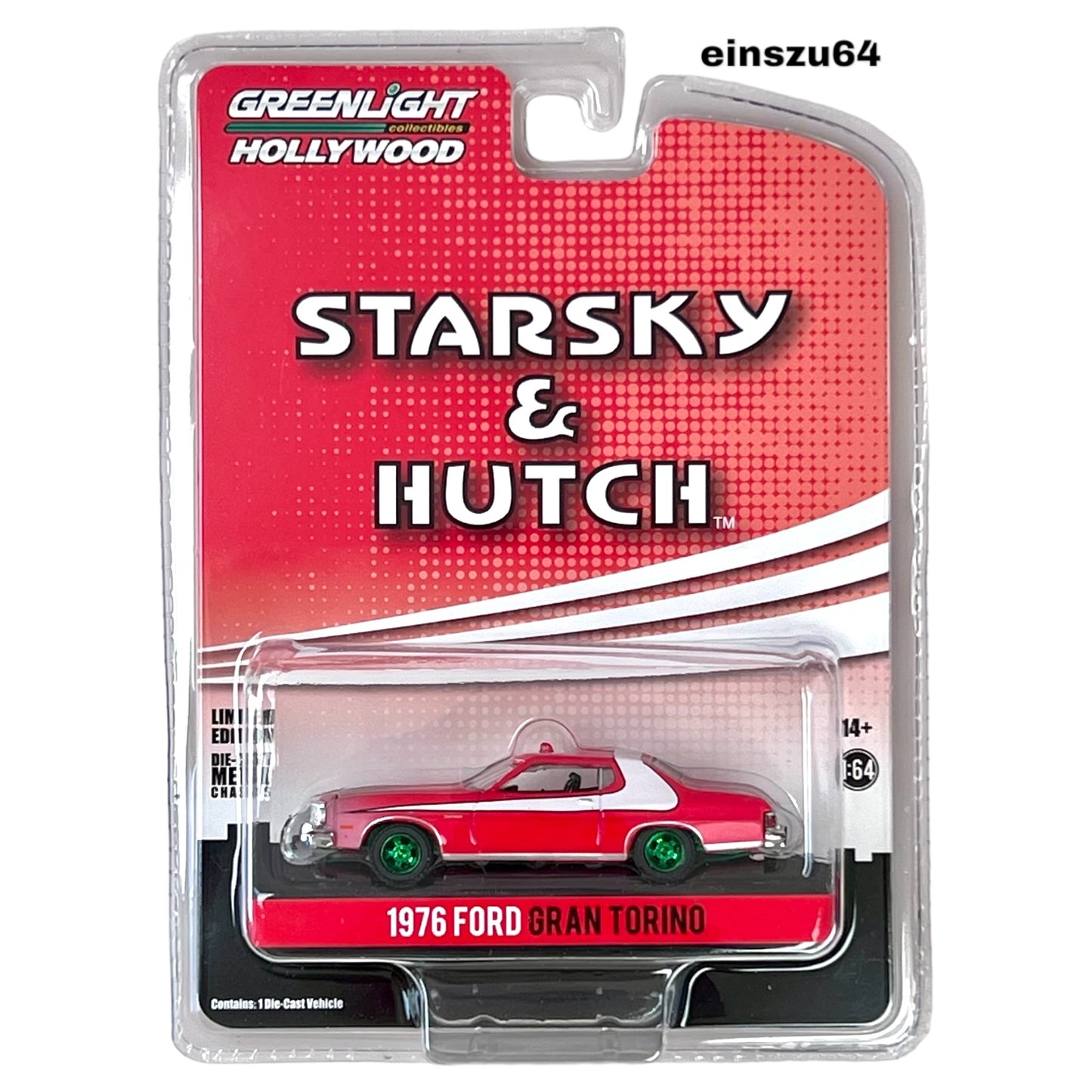 Greenlight - 1976 Ford Gran Torino Dirty Version - Starsky & Hutch - Green Machine - 44855-F - Hollywood