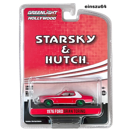 Greenlight - 1976 Ford Gran Torino Dirty Version - Starsky & Hutch - Green Machine - 44855-F - Hollywood