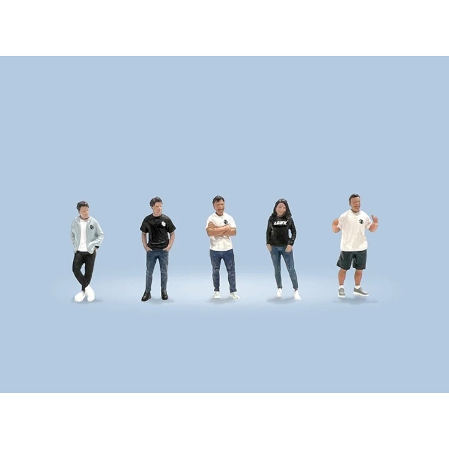 American Diorama - Team Liberty Walk Figure set of 5 Figures - AD-2415MJ - Mijo Exclusice 1:64