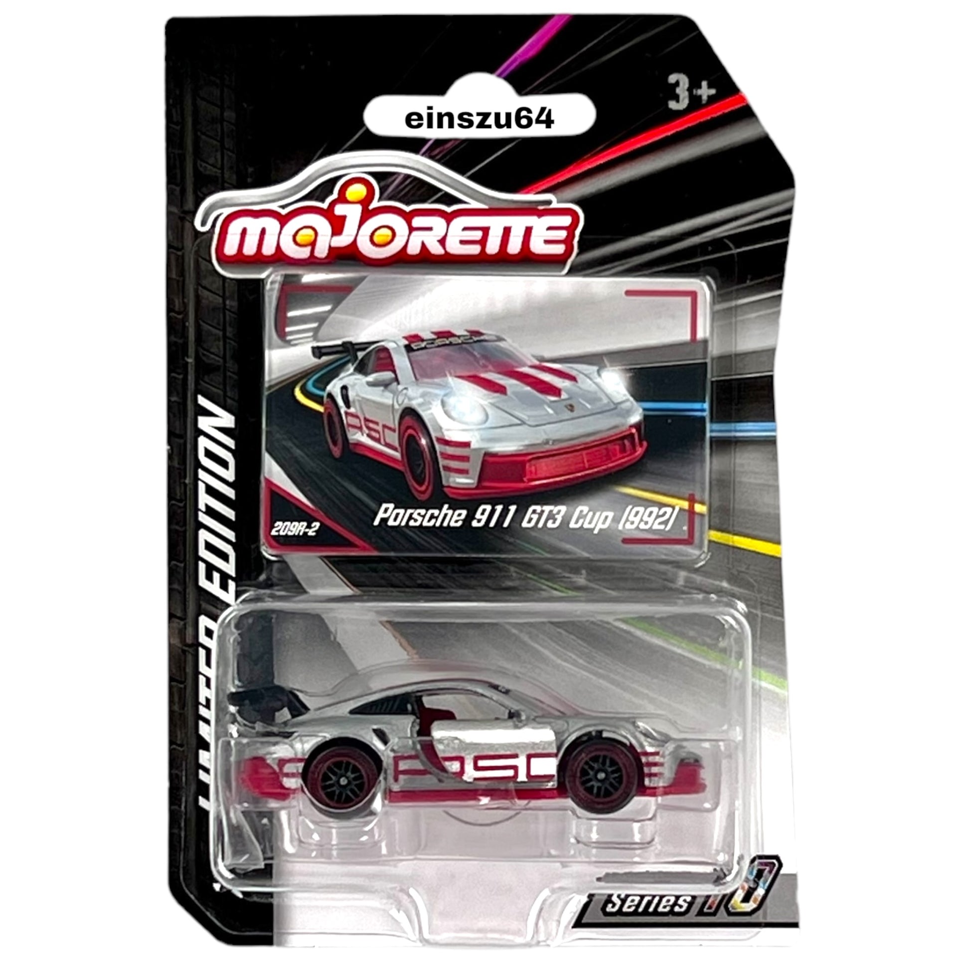 Majorette Porsche 911 GT3 Cup (992) Limited Edition Series 10 1