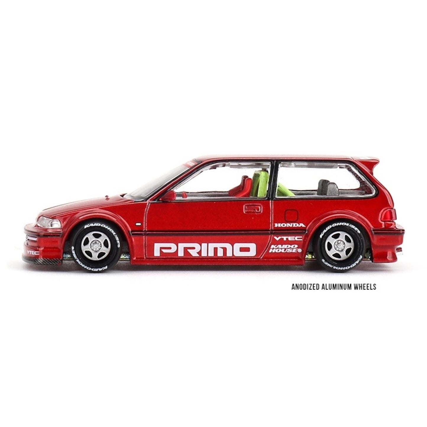 Mini GT Kaido House - Pre-Order - Honda Civic (EF) Kaido Works V2 - red - KHMG156 - 1:64