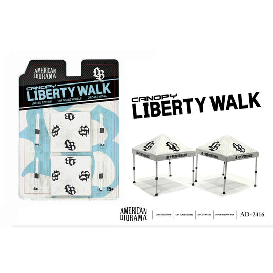 American Diorama - Liberty Walk Canopy set - Zelt - AD-2416MJ - Mijo Exclusice 1:64