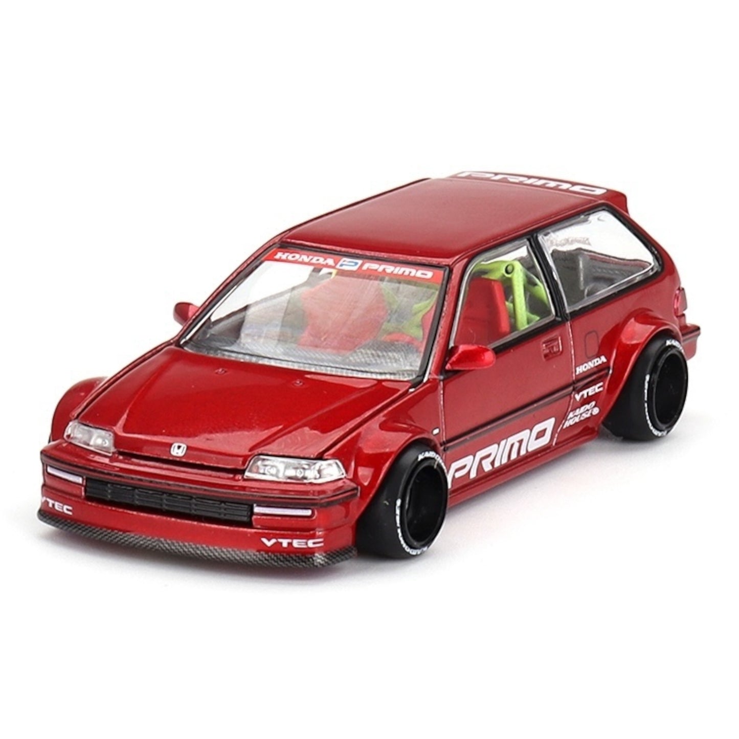 Mini GT Kaido House - Pre-Order - Honda Civic (EF) Kaido Works V2 - red - KHMG156 - 1:64