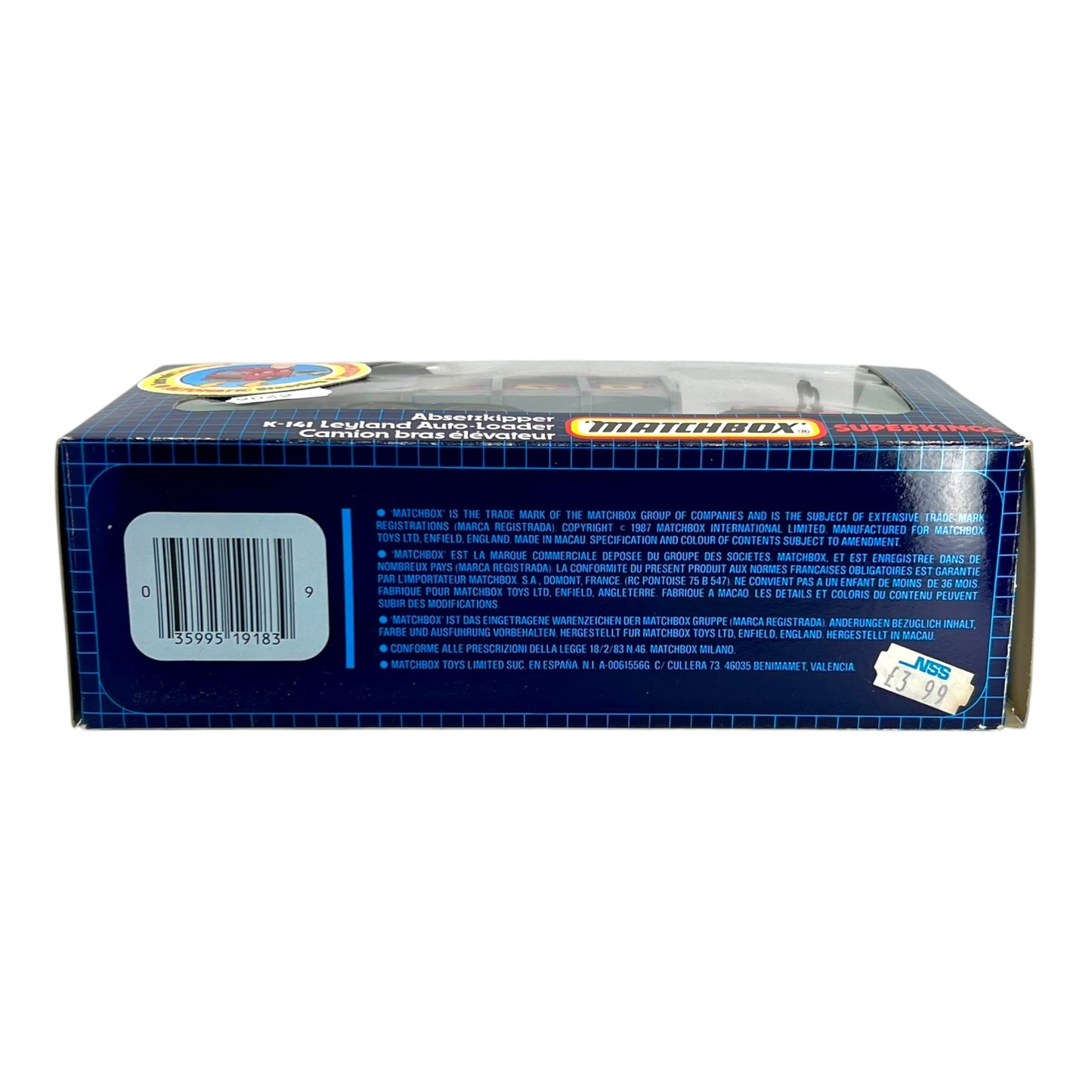 Matchbox SuperKings - Absatzkipper - K141 - Made in Macau - Near Mint