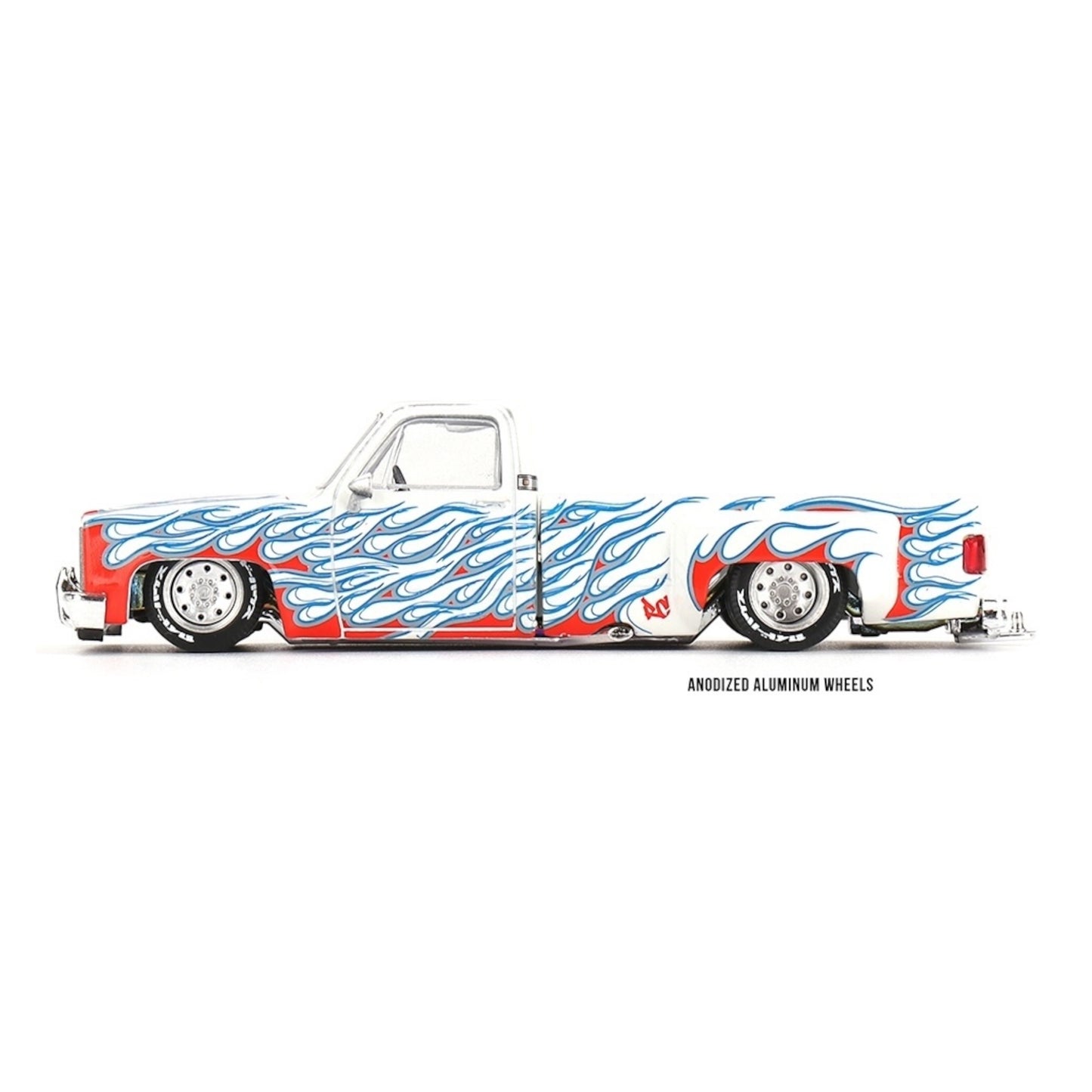 Mini GT Kaido House - Pre-Order - Chevrolet Silverado Dually on Fire V2 - KHMG157 - 1:64