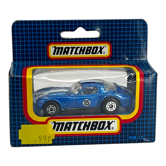 Matchbox Superfast - Corvette Grand Sport - MB15 - Made in Macau 1989 - Mint
