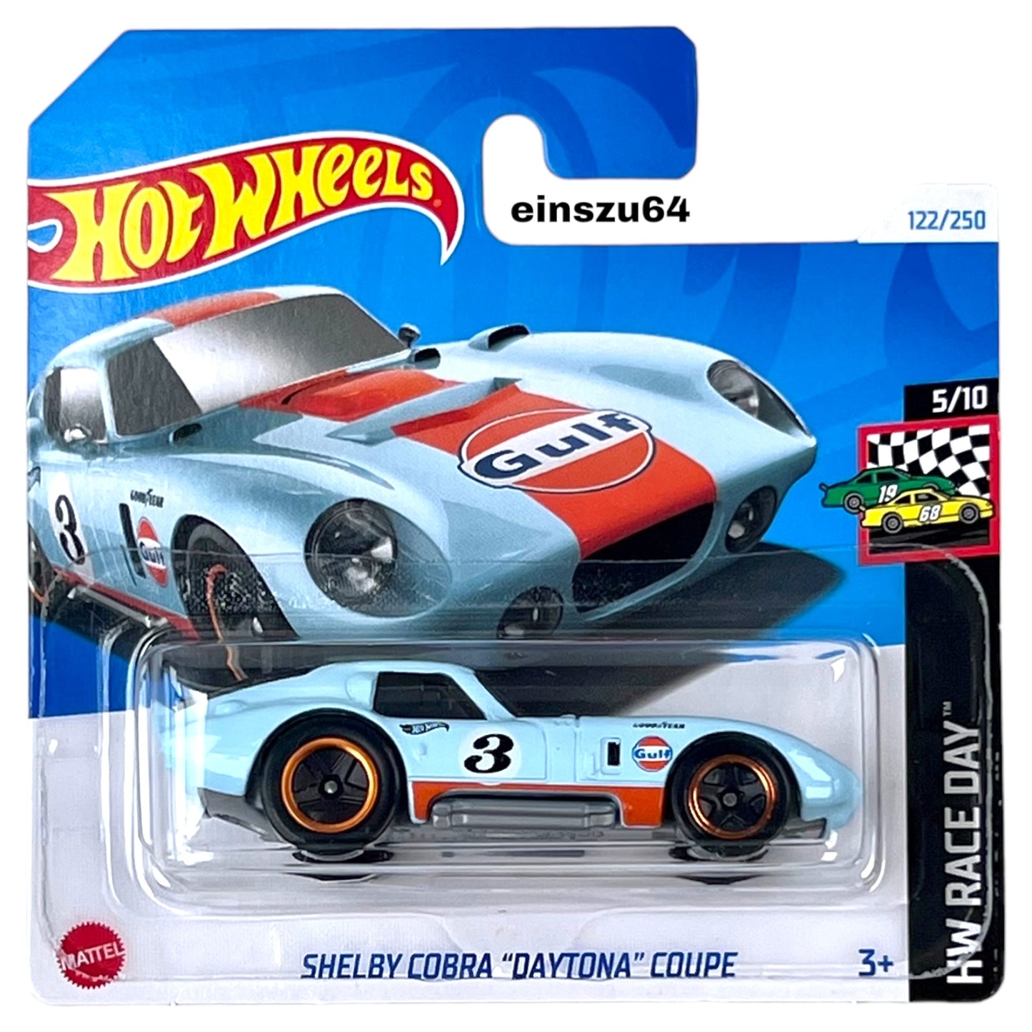 Hot Wheels 2024 - Shelby Cobra Daytona Coupe - Race Day 5/10 - HTC77 - 122/250
