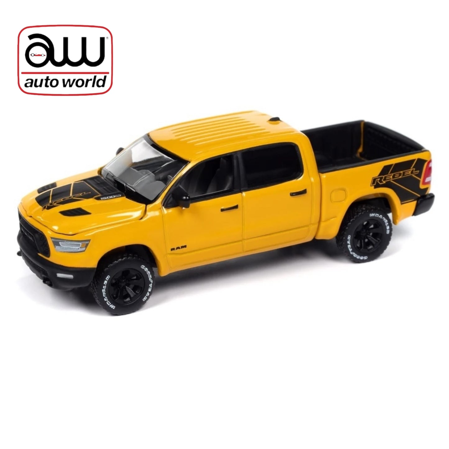 Autoworld - 2023 Dodge Ram Rebel *Havoc Edition*, Baja Yellow - 1:64 - AWSP164A