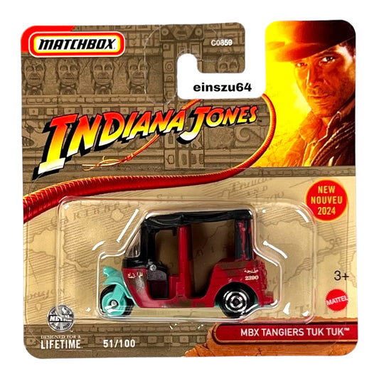 Matchbox 2024 - MBX Tangiers Tuk Tuk - HVN31 - 51/100 - 1:64 - Indiana Jones
