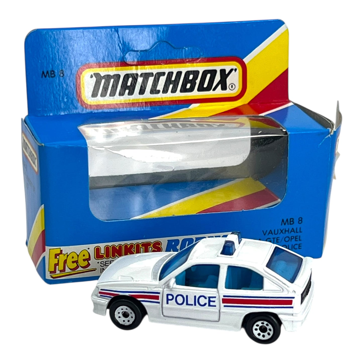 Matchbox Superfast - Vauxhall Astra GTE / Opel Kadett Police - MB8 - Made in Macau 1981 - Mint