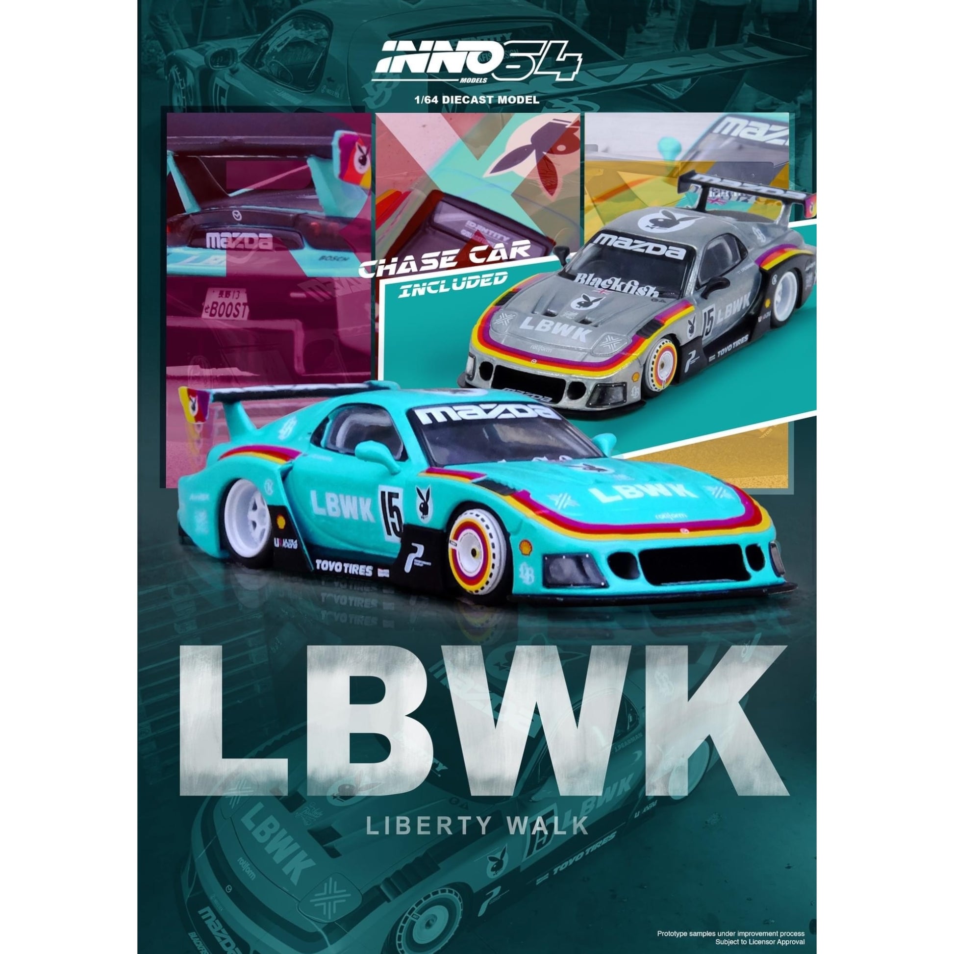 INNO64 - Pre-Order - LBWK Mazda RX7 (FD3S) LB Super Silhouette 