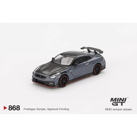 Mini GT - Pre-Order - Nissan GT-R Nismo 2024 NISMO Stealth Gray - MGT00868 (RHD) - 1:64