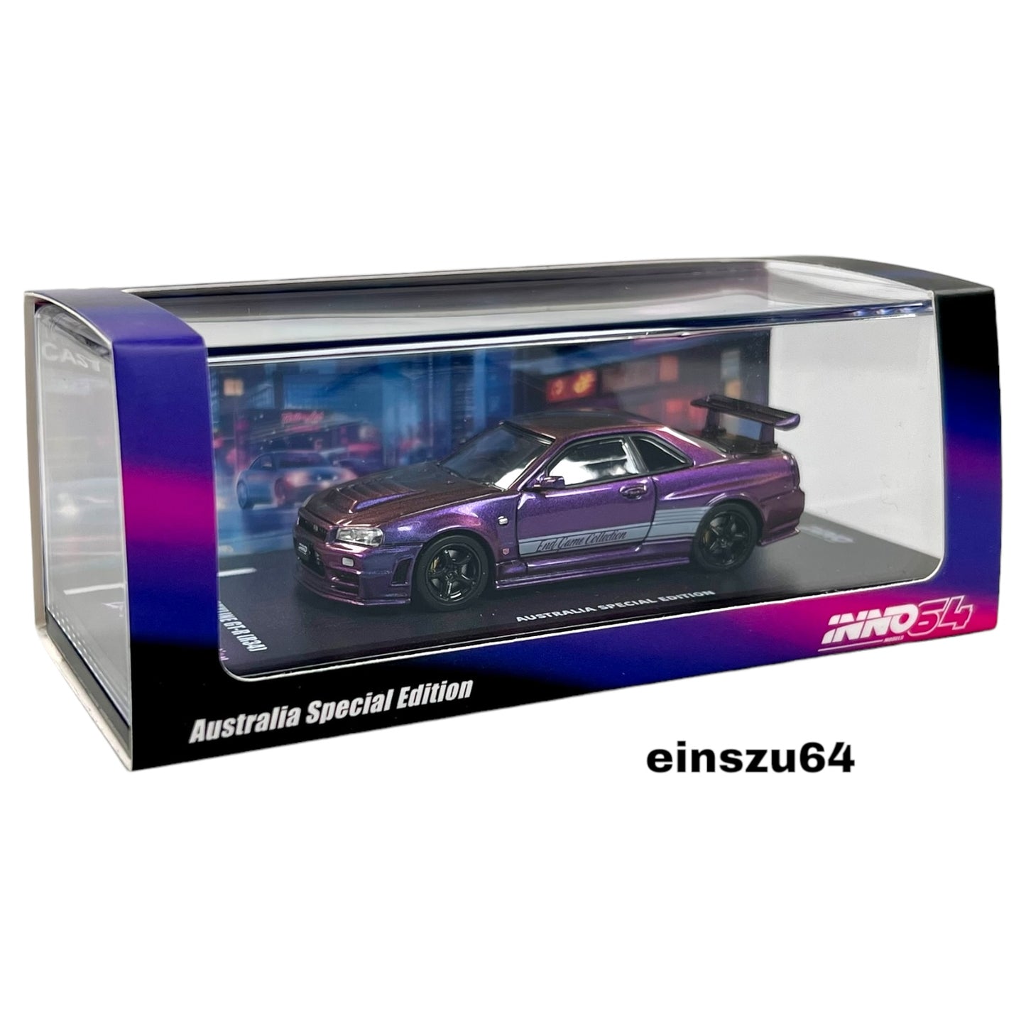 INNO64 - Nissan Skyline GT-R (R34) Z-Tune *Endgame* Australia Special Edition, purple - IN64-R34ZT-ENDGAME