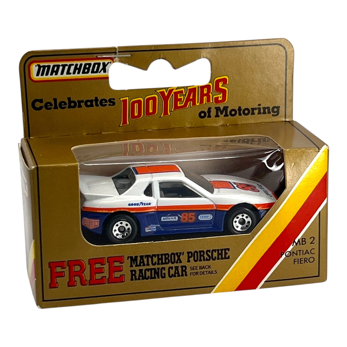 Matchbox Superfast - Pontic Fiero - MB2 - Made in Macau - Mint