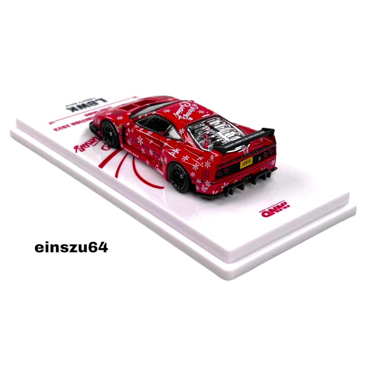 INNO64 - LBWK Ferrari F40 *XMAS 2023 Special Edition*, red velvet - 1:64 - IN64-LBWKF40-XMAS23