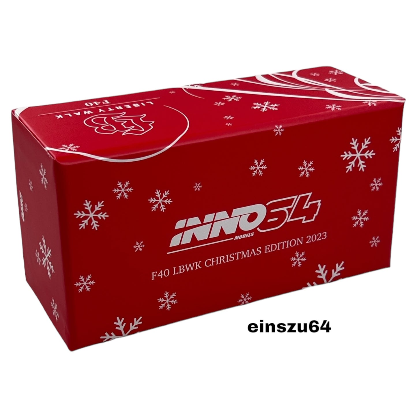 INNO64 - LBWK Ferrari F40 *XMAS 2023 Special Edition*, red velvet - 1:64 - IN64-LBWKF40-XMAS23