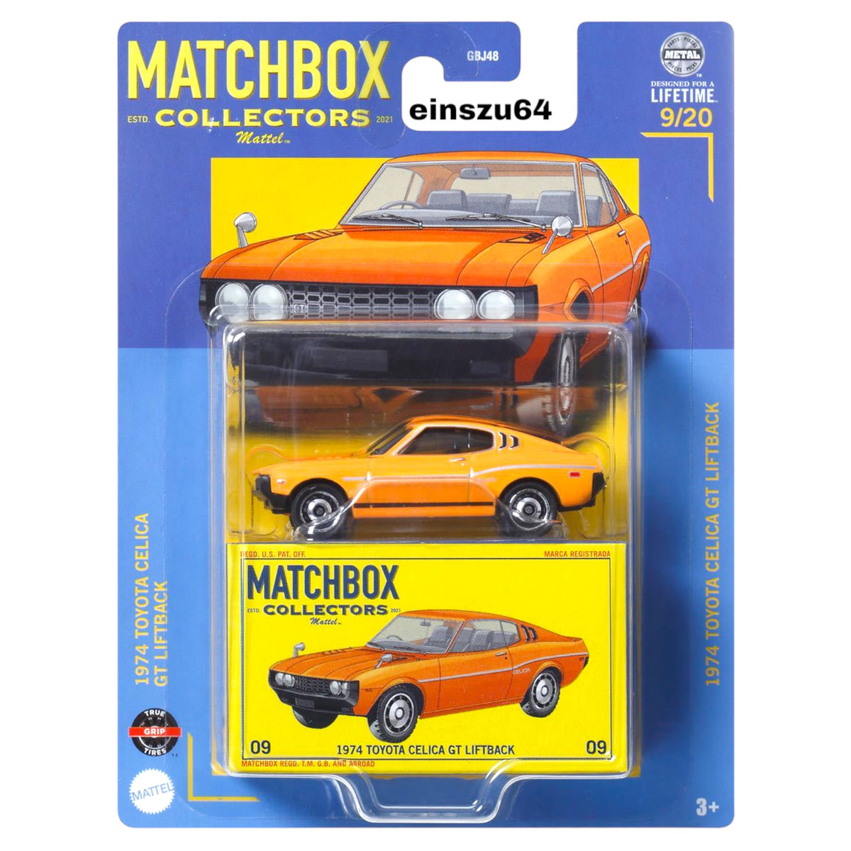 Matchbox 2024 - Collectors - 1970 Toyota Celica GT - HVW16 - 1:64