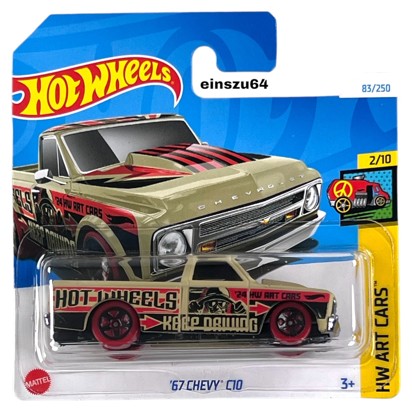 Hot Wheels 2024 - ´67 Chevy C10 - Art Cars 2/10 - HTB72 - 83/250 - 1:64