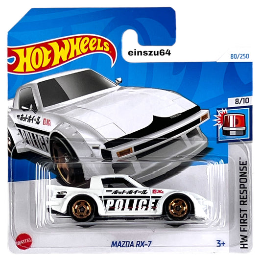 Hot Wheels 2024 - Mazda RX-7 - First Response 8/10 - HTB62 - 80/250