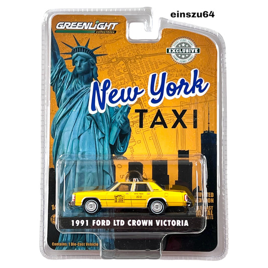 Greenlight - 1991 Ford LTD Crown Victoria  - N.Y.C. Taxi - 30290 - Hobby Exclusive