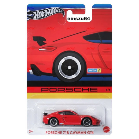 Hot Wheels 2024 - Porsche Celebration - Porsche 718 Cayman GT4 - HRW60 - 1:64