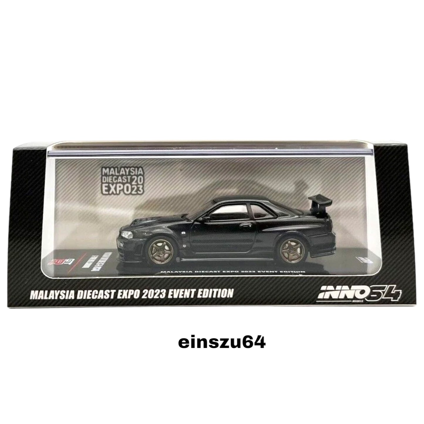 INNO64 - Nissan Skyline GT-R (R34) Z-Tune Full Carbon Version Malaysia Diecast Expo 2023 - 1:64 - IN64-R34ZT-MDX23FC