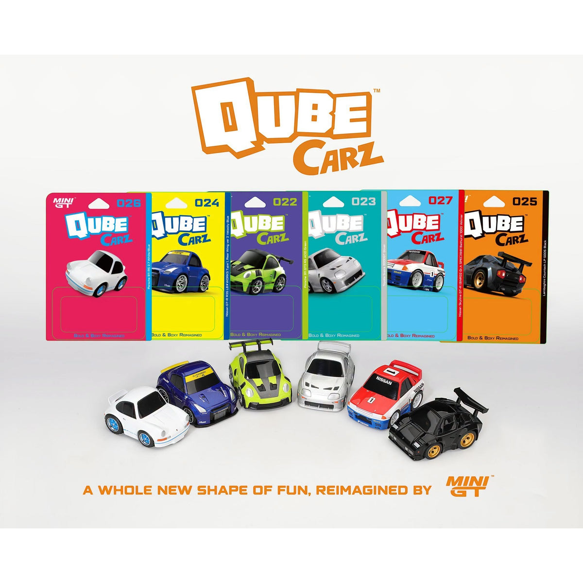 Mini GT - Pre-Order - QubeCarz Kollektion 05 - 022-026 - 6x Modelle - QZ-C005