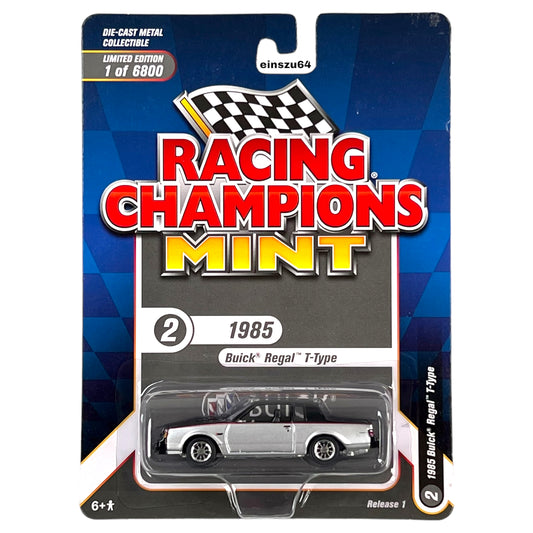 Racing Champions - 1985 Buick Regal T-Type, Black and Silver - RC013-2 - 1:64