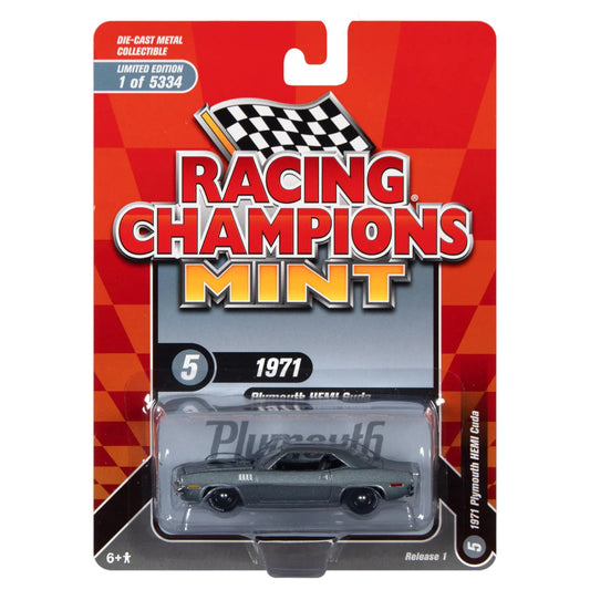 Racing Champions - 1971 Plymouth Hemi Cuda FC, grey metallic - RCSP020 - 1:64