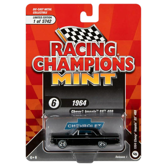 Racing Champions - 1964 Chevy Impala, black - RCSP021 - 1:64