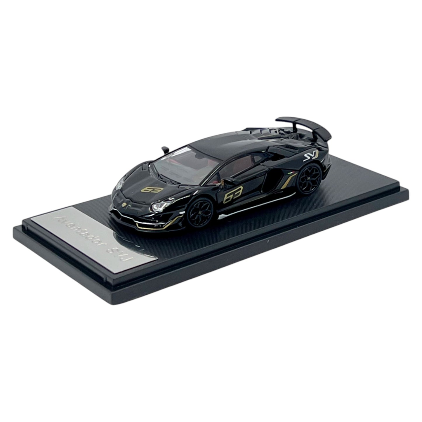 Rhino Model - Lamborghini Aventador SVJ 63, black - RM64-SVJ63-BLK