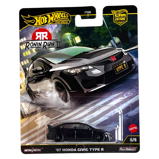 Hot Wheels 2025 - Ronin Run 2 - ´07 Honda Civic Type R - Chase Car 0/1 - black - JBK89