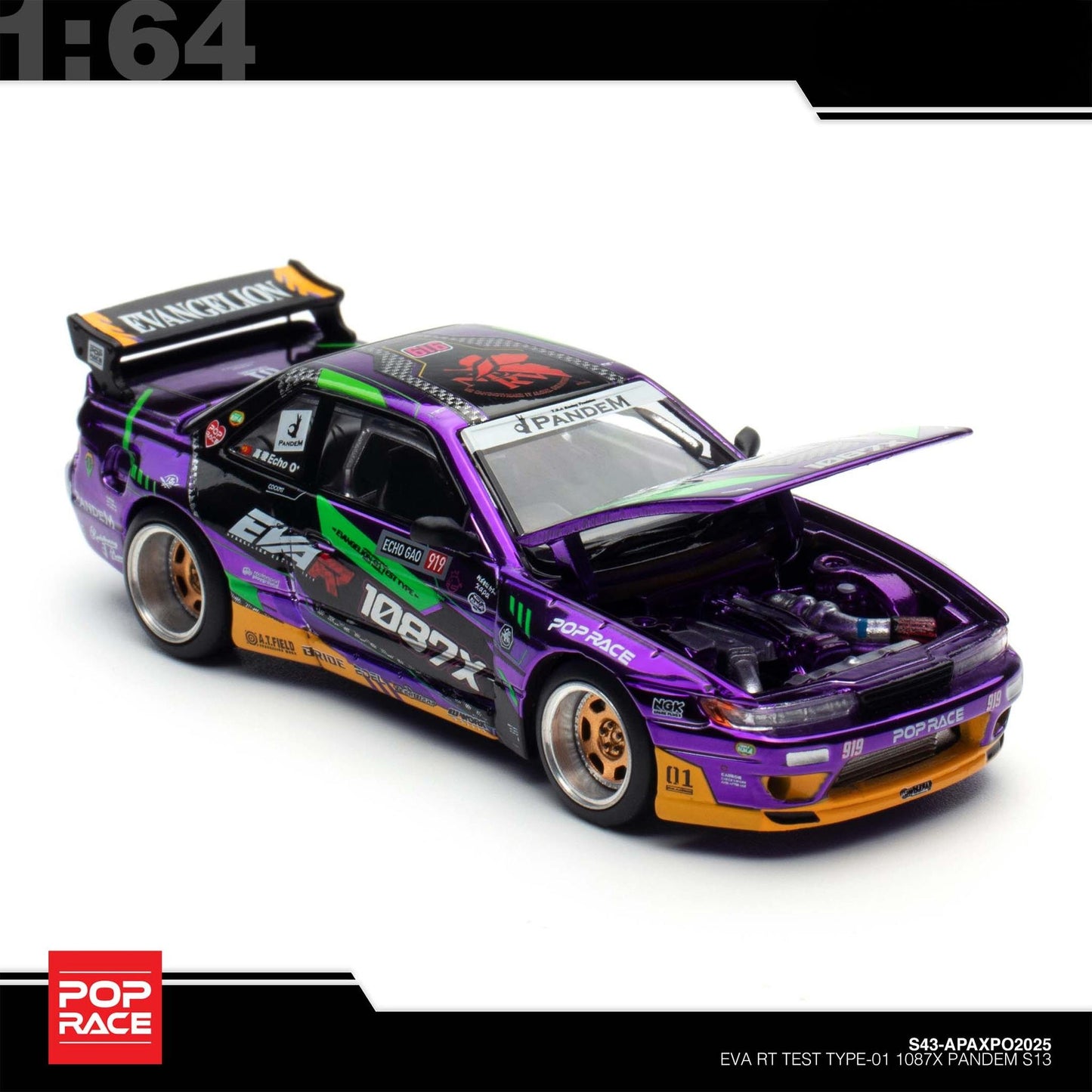 Pop Race - Pre-Order - EVA RT Test Type-01 1087X Pandem S13 - Event Model zur APA-XPO 2025 - S43-APAxpo2025