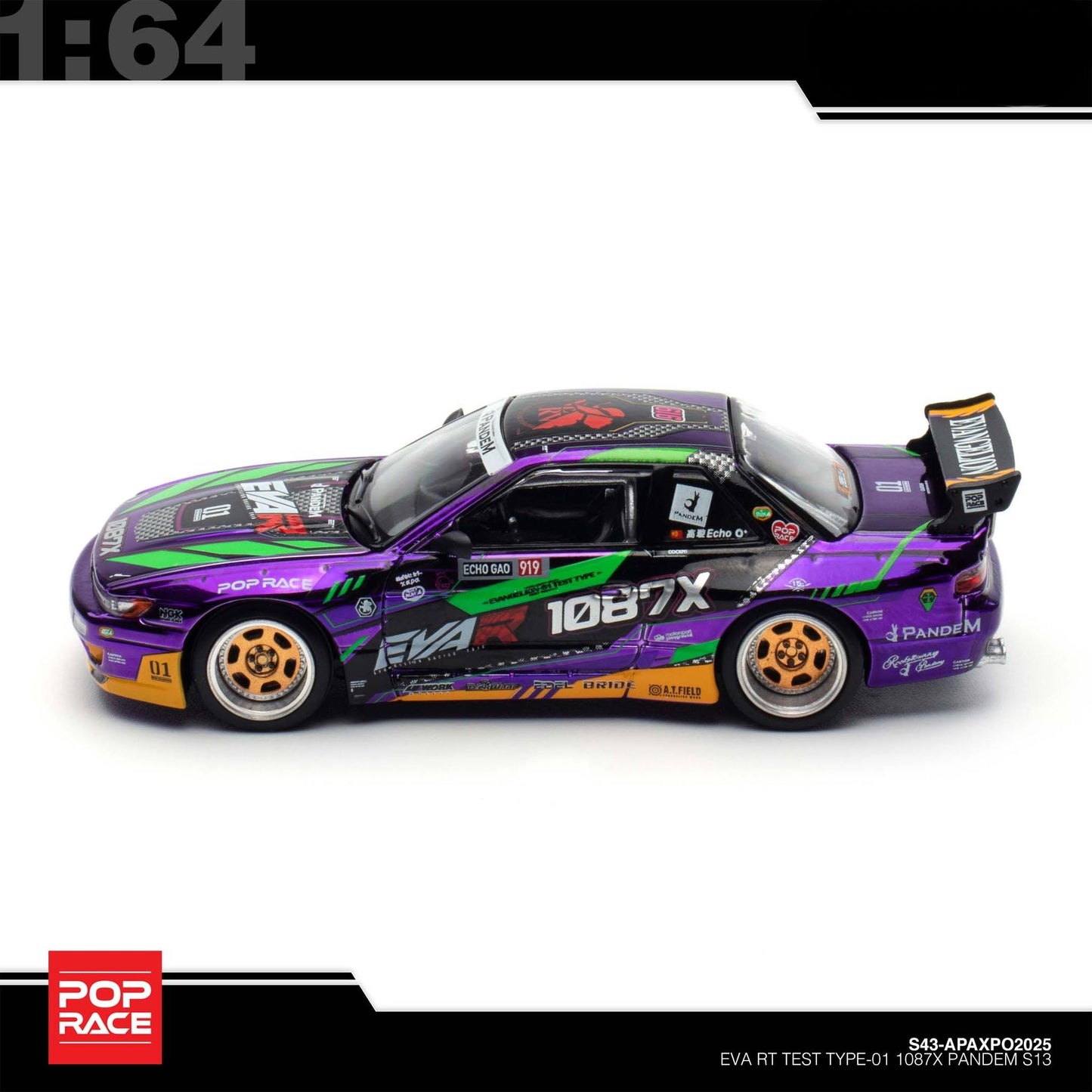Pop Race - Pre-Order - EVA RT Test Type-01 1087X Pandem S13 - Event Model zur APA-XPO 2025 - S43-APAxpo2025