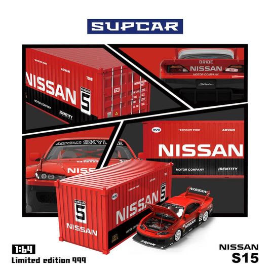 SuperCar Models - Pre-Order - Nissan Silvia S15 - Container Set - SC64011