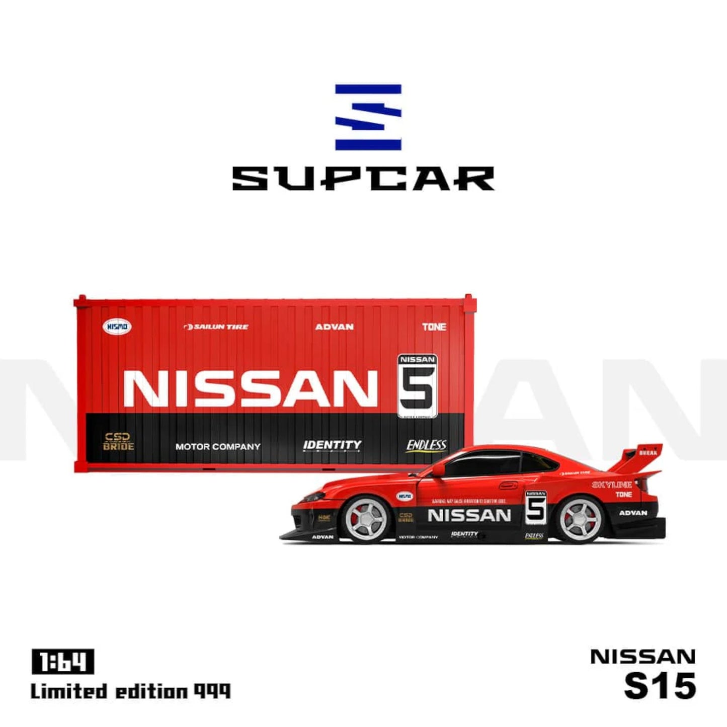 SuperCar Models - Pre-Order - Nissan Silvia S15 - Container Set - SC64011