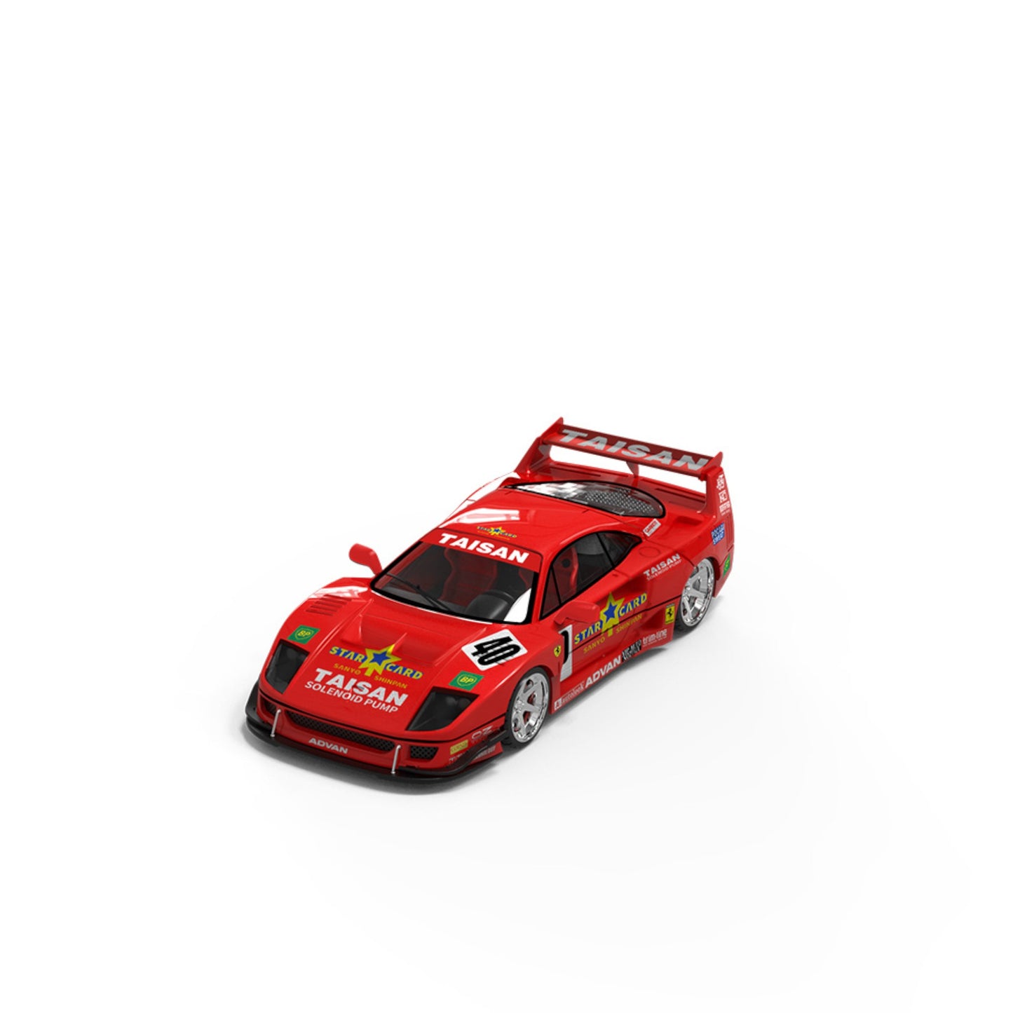 SuperCar Models - Pre-Order - Ferrari F40 Taisan Racing, red - SC64035