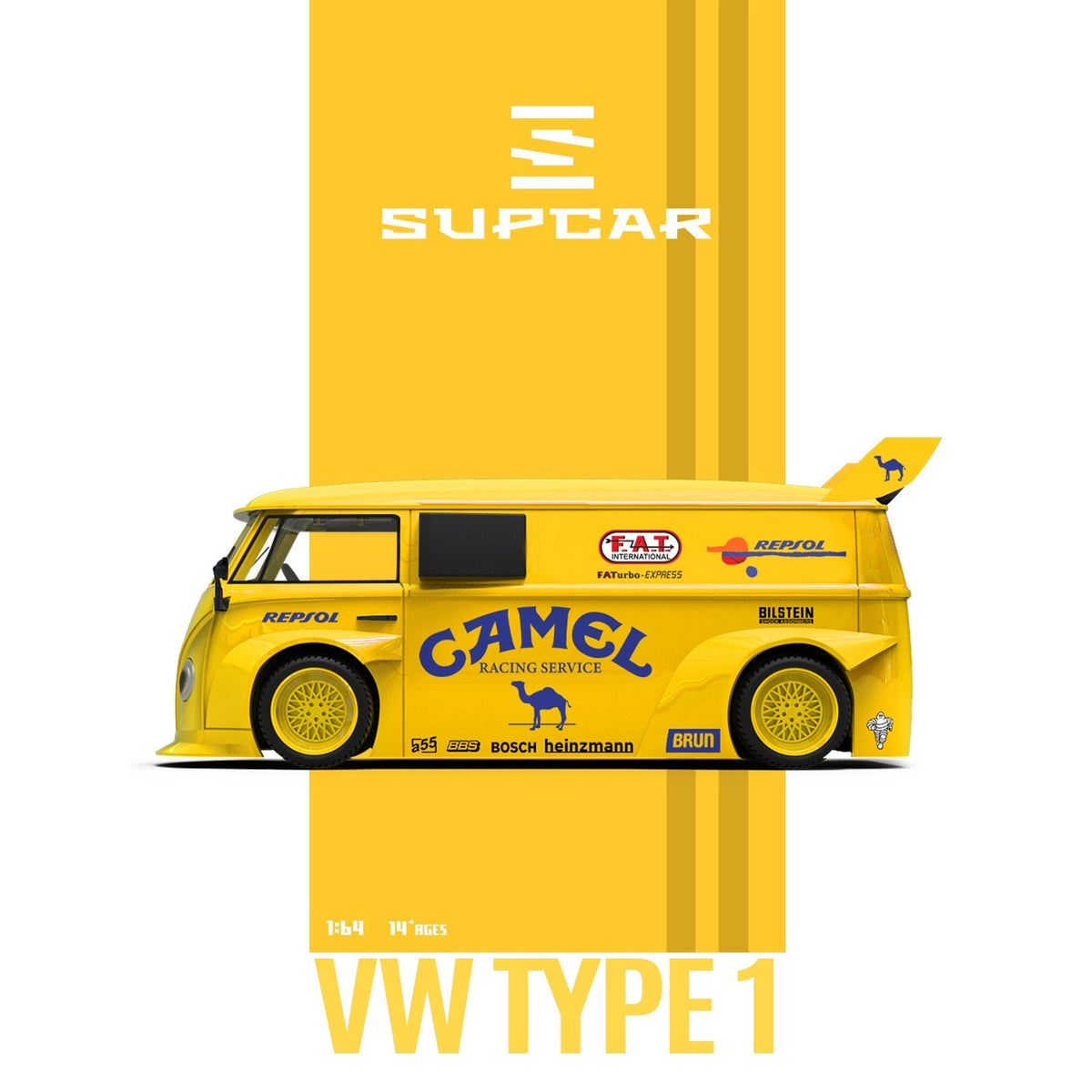 SuperCar - Pre-Order - Volkswagen T1 - Camel with Trailer - SC642960-2