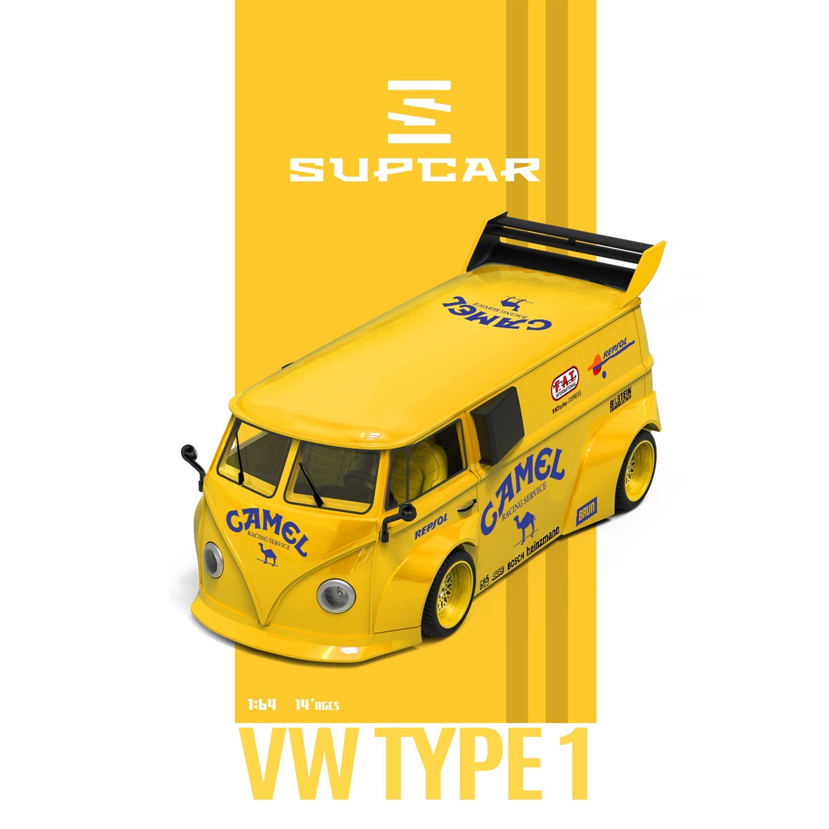 SuperCar - Pre-Order - Volkswagen T1 - Camel with Trailer - SC642960-2
