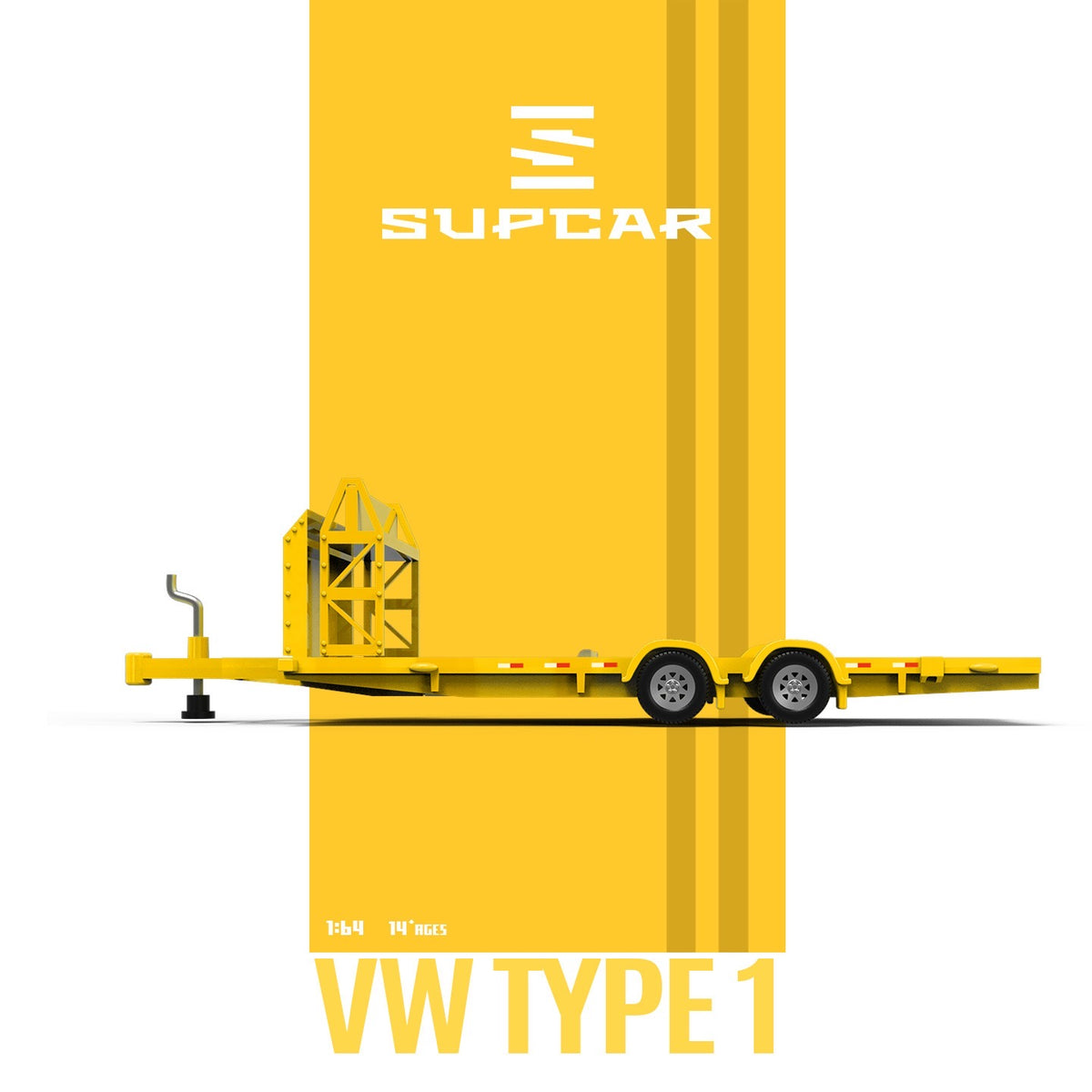 SuperCar - Pre-Order - Volkswagen T1 - Camel with Trailer - SC642960-2