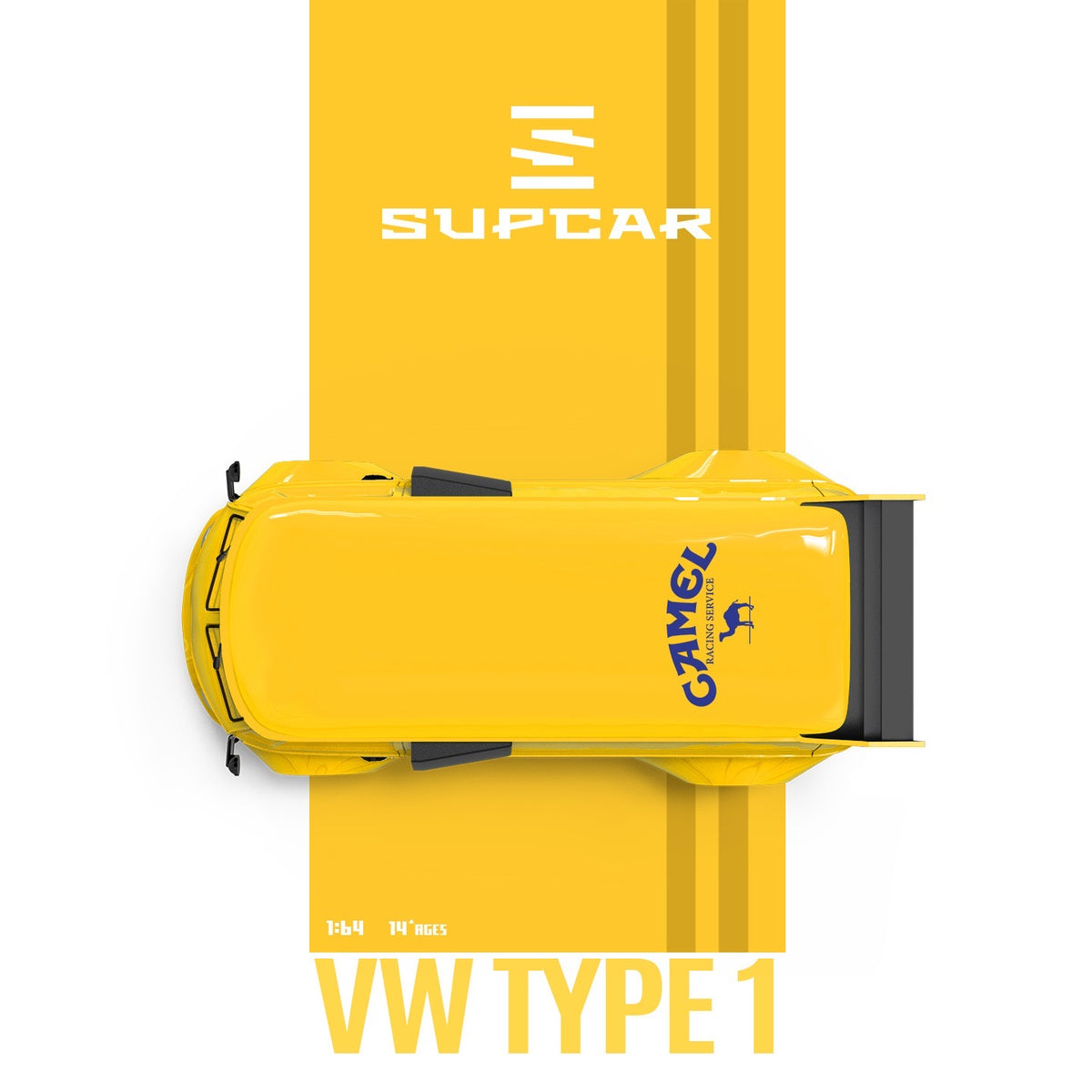 SuperCar - Pre-Order - Volkswagen T1 - Camel with Trailer - SC642960-2