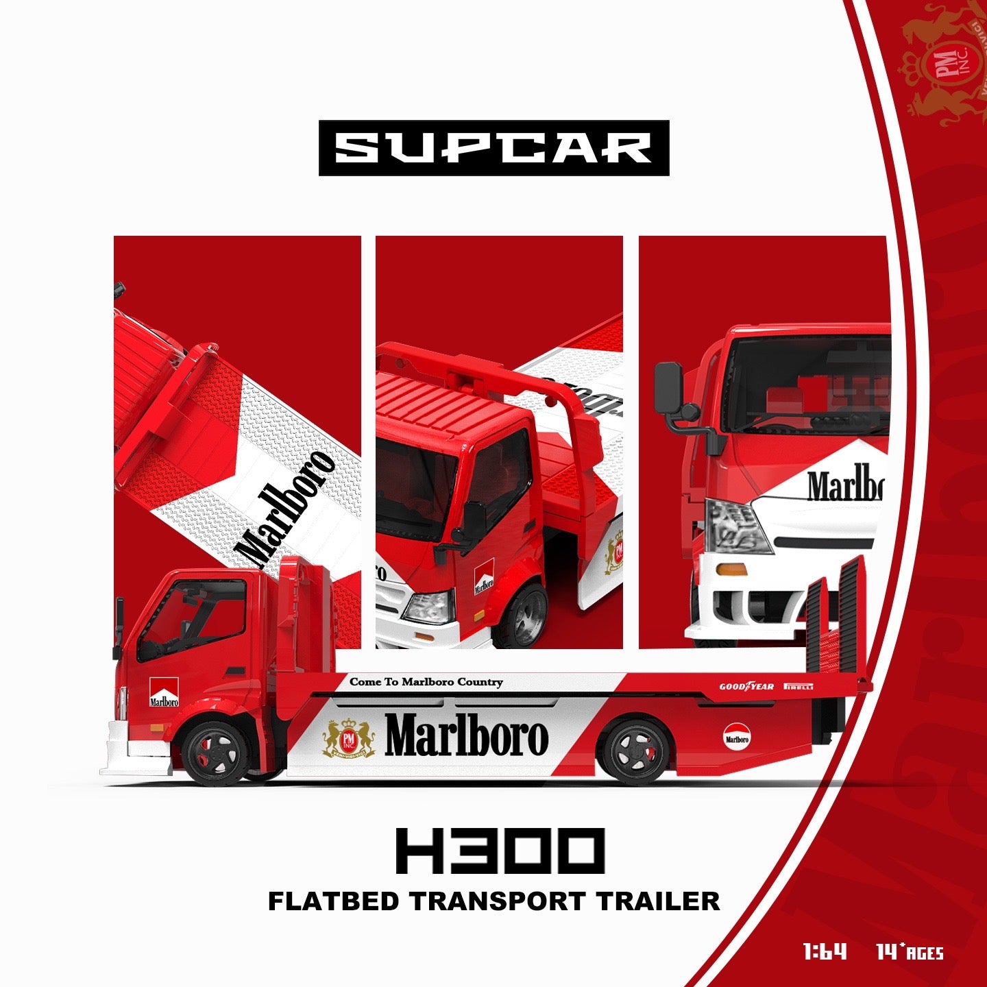 SuperCar - Pre-Order - H300 Flatbed Transport Trailer - SC647249
